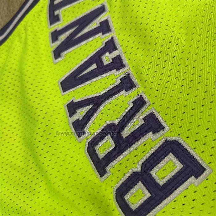 Camiseta Los Angeles Lakers Kobe Bryant NO 24 Mitchell & Ness 2007-08 Verde
